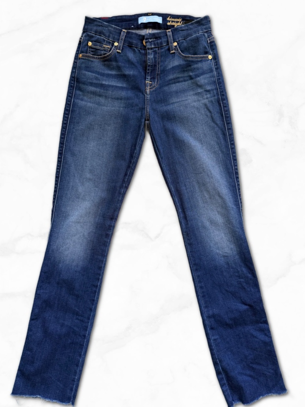 7 for All Mankind - Kimmie Straight Leg Jeans - Size 25 - Picture 1 of 10